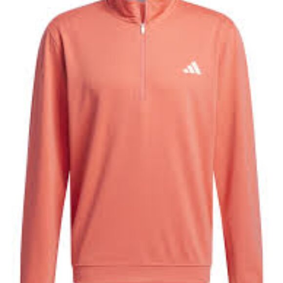 ADIDAS Men's 2XL Pullover Elevated 1/4 Zip ADVR08884 PL Scarlet BRAND-NEW w/tags - Picture 2 of 16